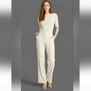 "K Mode"Jrs. (5) Perfect For Spring/Summer Pretty Light Tan Pinstripe Pants